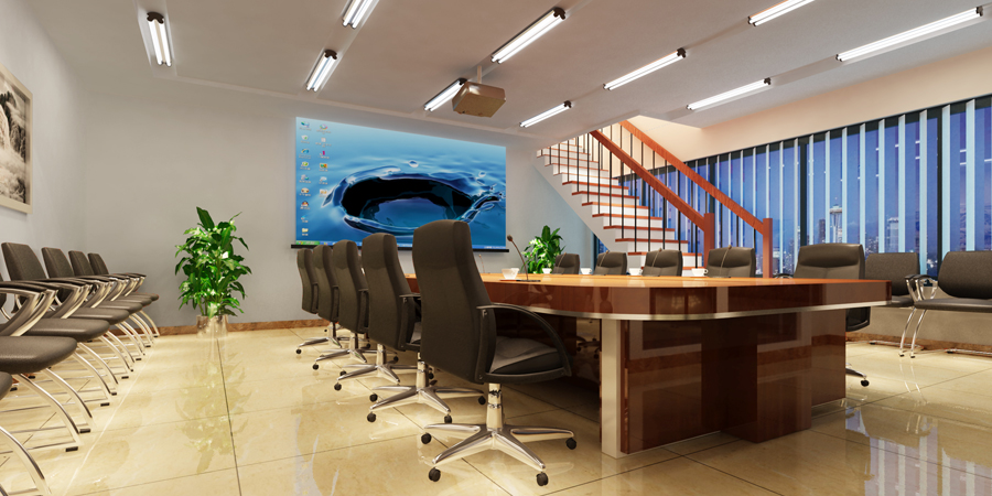 合肥萬達廣場廬聯投資辦公裝修工程