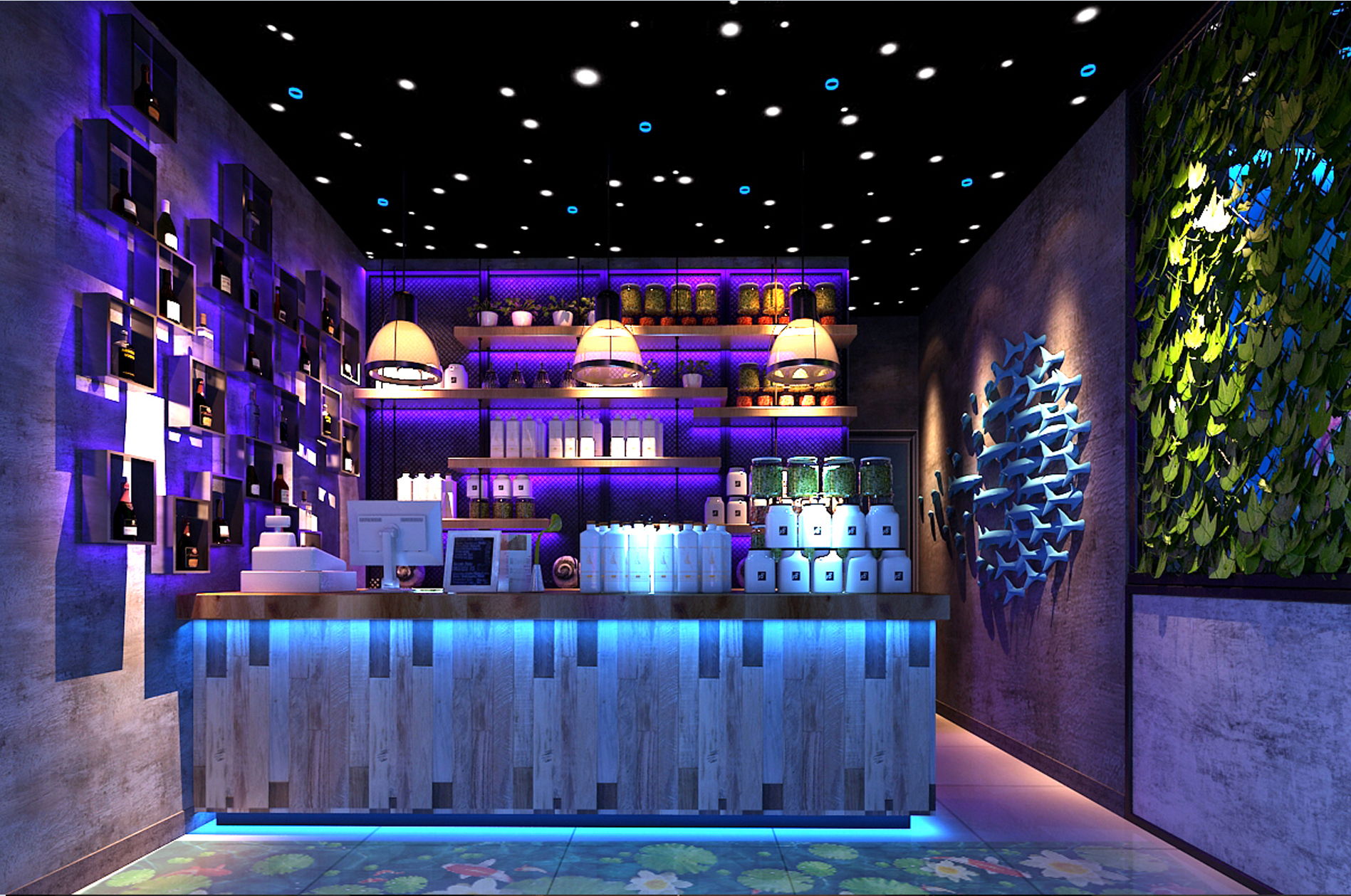 合肥瑤海萬達全息投影感官餐廳工程