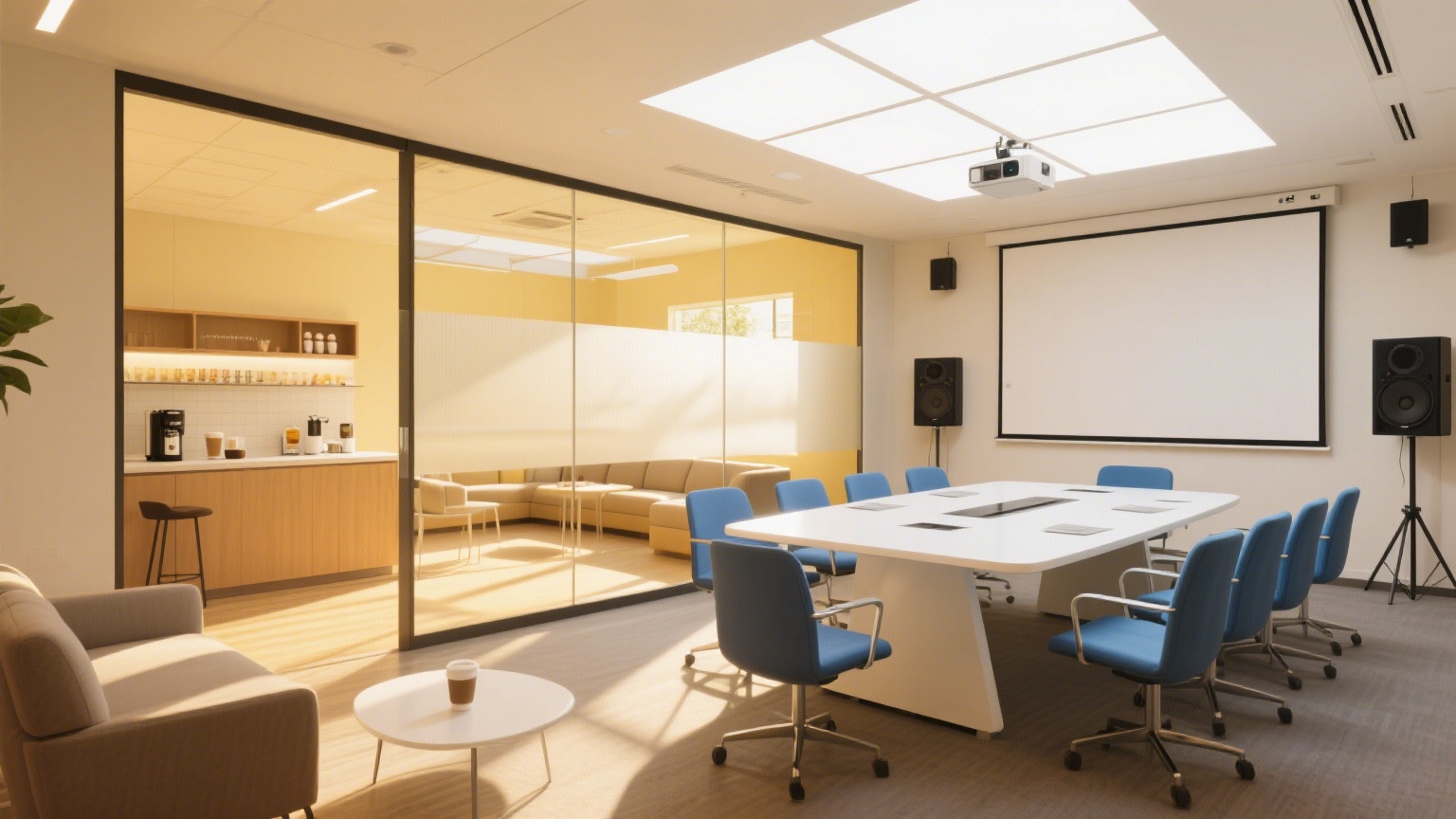 多功能空間：會議室與休閑區的完美融合